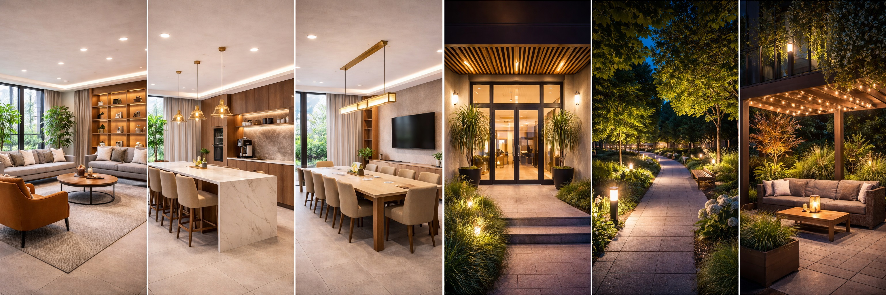 Ambientes internos valorizados com iluminação planejada